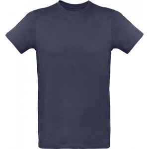 Měkké hladké organické pánské tričko B&C Inspire Plus 175 g/m Barva: modrá námořní, Velikost: L BCTM048