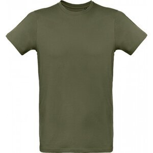 Měkké hladké organické pánské tričko B&C Inspire Plus 175 g/m Barva: Khaki, Velikost: 3XL BCTM048