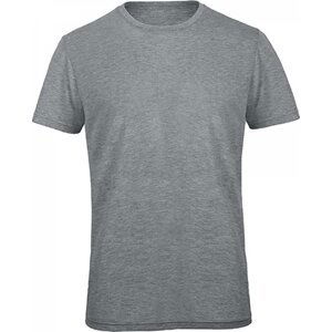 B&C Prodyšné pánské tričko BC z odolné směsi bavlny a polyesteru Barva: šedá světlá melír, Velikost: M BCTM055