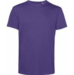 Měkké unisex tričko z odolné organické bavlny B&C 145 g/m Barva: Fialová, Velikost: S BCTU01B