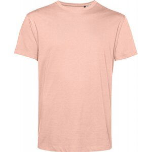 Měkké unisex tričko z odolné organické bavlny B&C 145 g/m Barva: růžová světlá, Velikost: M BCTU01B