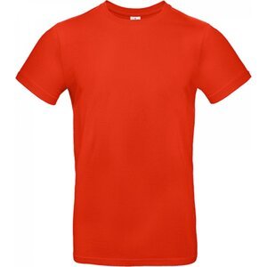 B&C Základní hladké bavlněné pánské triko BC 190 g/m Barva: červená ohnivá, Velikost: 3XL BCTU03T