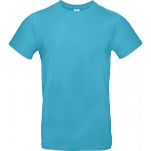 B&C Základní hladké bavlněné pánské triko BC 190 g/m Barva: modrá azurová, Velikost: XS BCTU03T