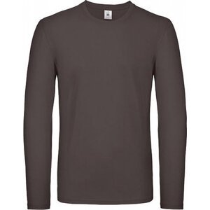 B&C Středně teplé unisex tričko BC s dlouhým rukávem Barva: Hnědá, Velikost: L BCTU05T