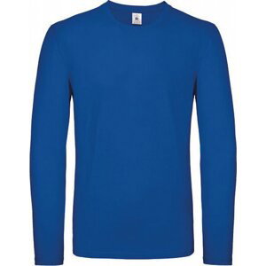 B&C Středně teplé unisex tričko BC s dlouhým rukávem Barva: modrá královská, Velikost: 3XL BCTU05T