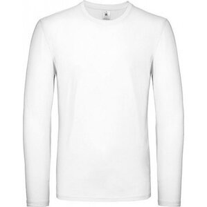 B&C Středně teplé unisex tričko BC s dlouhým rukávem Barva: Bílá, Velikost: 4XL BCTU05T