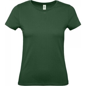 B&C Základní dámské bavlněné tričko BC ve střední gramáži Barva: Zelená lahvová, Velikost: M BCTW02T