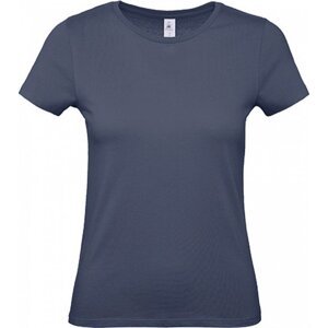 B&C Základní dámské bavlněné tričko BC ve střední gramáži Barva: modrý denim, Velikost: S BCTW02T