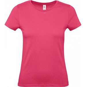 B&C Základní dámské bavlněné tričko BC ve střední gramáži Barva: Růžová fuchsiová, Velikost: S BCTW02T