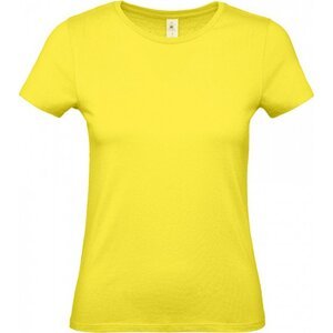 B&C Základní dámské bavlněné tričko BC ve střední gramáži Barva: Žlutá, Velikost: L BCTW02T