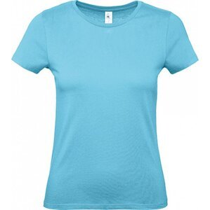 B&C Základní dámské bavlněné tričko BC ve střední gramáži Barva: modrá tyrkysová, Velikost: XXL BCTW02T