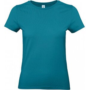 B&C Základní bavlněné hladké dámské tričko BC 190 g/m Barva: blue diva, Velikost: S BCTW04T
