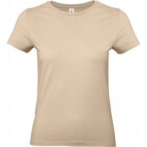 B&C Základní bavlněné hladké dámské tričko BC 190 g/m Barva: Písková, Velikost: M BCTW04T