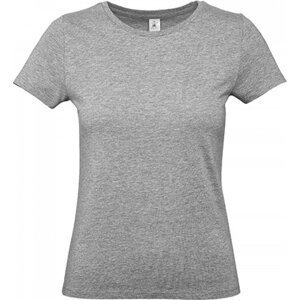 B&C Základní bavlněné hladké dámské tričko BC 190 g/m Barva: šedá melír, Velikost: L BCTW04T