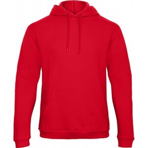 B&C Pánská směsová klokánka BC s kapucí 50% bavlny Barva: Červená, Velikost: XL BCWUI24