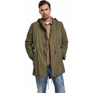 Build Your Brandit Jarní / zimní parka M51 US Urban Classics  s odnímatelnou fleecovou podšívkou Barva: zelená olivová, Velikost: 3XL