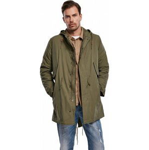 Build Your Brandit Jarní / zimní parka M51 US Urban Classics  s odnímatelnou fleecovou podšívkou Barva: zelená olivová, Velikost: 5XL