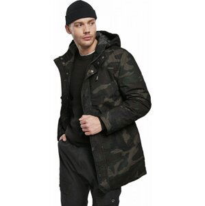 Build Your Brandit Kamuflážová zimní parka se síťovou strukturou Urban Classics Barva: kamufláž, Velikost: 3XL