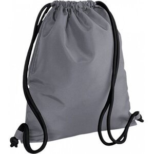 BagBase Sportovní vak na oblečení s robustními přezkami 15 l Barva: šedá grafitová - černá, Velikost: 40 x 48 cm BG110