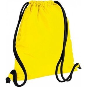 BagBase Sportovní vak na oblečení s robustními přezkami 15 l Barva: žlutá - černá, Velikost: 40 x 48 cm BG110