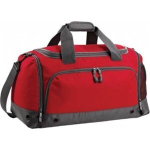 BagBase Atletická taška s tunelem na boty a přihrádkou na mokré věci 30 l Barva: červená klasická, Velikost: 54 x 29 x 26 cm BG544