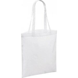 BagBase Nákupní taška Shopper pro sublimaci 10 l Barva: Bílá, Velikost: 37,5 x 41,5 cm BG901