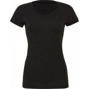 Bella+Canvas Dámské tričko s kulatým výstřihem Bella Barva: šedá uhlová - černá trojsměs melír, Velikost: XL BL8413