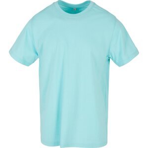 Build Your Brand Pevné úzké dlouhé triko s kulatým lemem 200g/m Barva: modrá azurová, Velikost: 5XL BY004