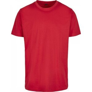 Build Your Brand Pevné úzké dlouhé triko s kulatým lemem 200g/m Barva: červená city, Velikost: XL BY004