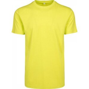 Build Your Brand Pevné úzké dlouhé triko s kulatým lemem 200g/m Barva: Žlutá, Velikost: 4XL BY004