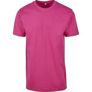 Build Your Brand Pevné úzké dlouhé triko s kulatým lemem 200g/m Barva: růžová hibiskus, Velikost: M BY004