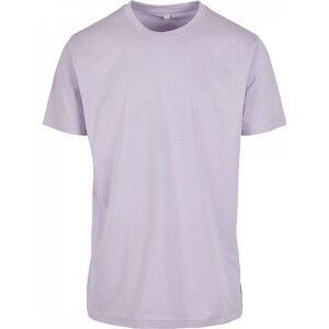 Build Your Brand Pevné úzké dlouhé triko s kulatým lemem 200g/m Barva: růžová lila, Velikost: XL BY004