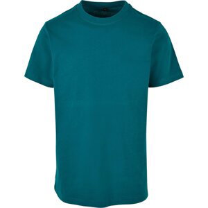 Build Your Brand Pevné úzké dlouhé triko s kulatým lemem 200g/m Barva: Zelená emeraldová, Velikost: XXL BY004