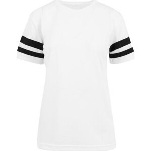 Dámský síťový dres Build Your Brand Barva: bílá - černá, Velikost: M BY033