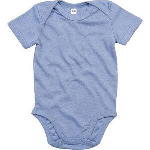 Dětské dupačky Babybugz  z organické bavlny 200 g/m Barva: Heather Blue, Velikost: 3-6 měsíců BZ10