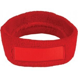 Printwear Sportovní unisex čelenka se štítkem pro potisk a nášivku Barva: Červená C1522