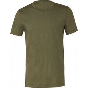Bella+Canvas Vypasovné slim fit měkčené tričko v unisex střihu Barva: zelená vojenská, Velikost: XL CV3001