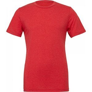 Bella+Canvas Unisex tričko trojsměsové pro melírový efekt Barva: červená melír, Velikost: XS CV3413