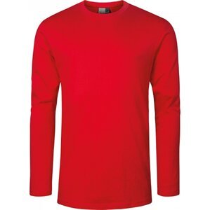 Pánské prémiové bavlněné triko Promodoro s dlouhým rukávem 180 g/m Barva: červená ohnivá, Velikost: 5XL E4099
