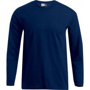 Pánské prémiové bavlněné triko Promodoro s dlouhým rukávem 180 g/m Barva: modrá námořní, Velikost: 5XL E4099