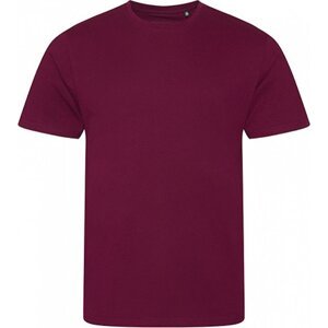Módní pánské tričko Ecologie z organické bavlny Barva: Červená vínová, Velikost: M EA001