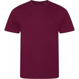 Módní pánské tričko Ecologie z organické bavlny Barva: Červená vínová, Velikost: XXL EA001