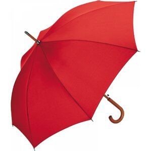 FARE Deštník s automatickým otevíráním s dřevěnou rukojetí Barva: Červená, Velikost: O 105 cm FA3310