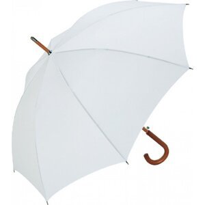 FARE Deštník s automatickým otevíráním s dřevěnou rukojetí Barva: Bílá, Velikost: O 105 cm FA3310