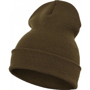 Flexfit Prodloužená silná ohrnovací beanie čepice Barva: zelená olivová FX1501KC