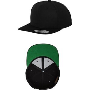 Flexfit Klasická kšiltovka Snapback s plastikovým zapínáním Barva: Černá, Velikost: Dětská FX6089M