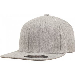 Flexfit čepice s rovným kšiltem Barva: šedá melír, Velikost: S/M FX6277FV