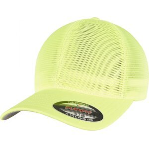 Prodyšná trucker kšiltovka 360° Flexfit Omnimesh Barva: žlutá neonová, Velikost: one size