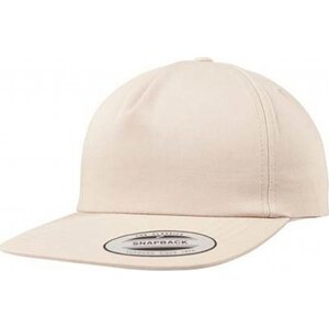 Klasická kšiltovka Flexfit snapback s měkkým předním panelem, 5-panelová Barva: Khaki FX6502