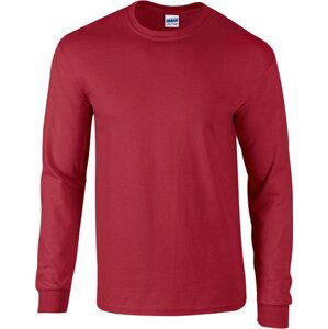 Teplé triko s dlouhými rukávy Gildan Ultra Coton 200 g/m Barva: červená kardinální, Velikost: XXL G2400